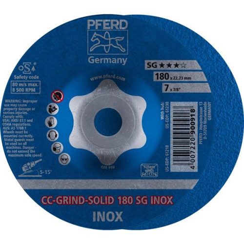 Ściernice do szlifowania CC-GRIND-SOLID 180SG INOX